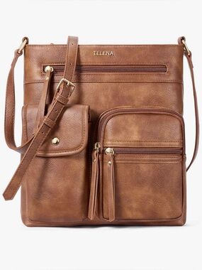 Telena Leather Crossbody Bag